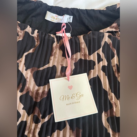New Me & Gee Leopard Print Dress Sz L/XL - Picture 2 of 6